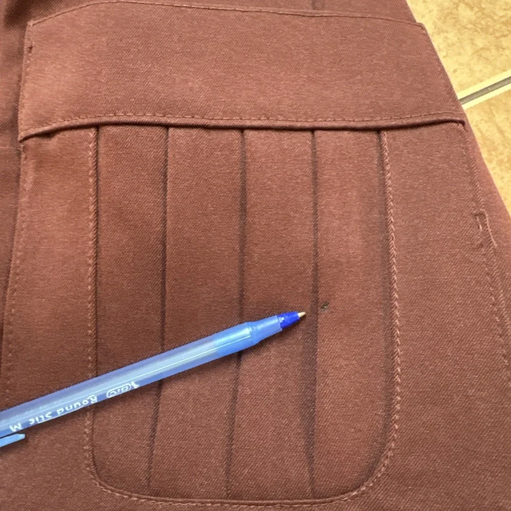Montgomery Ward Polyester Suit Sz 38L Blazer 30 x 33 Pants True Vintage Flared